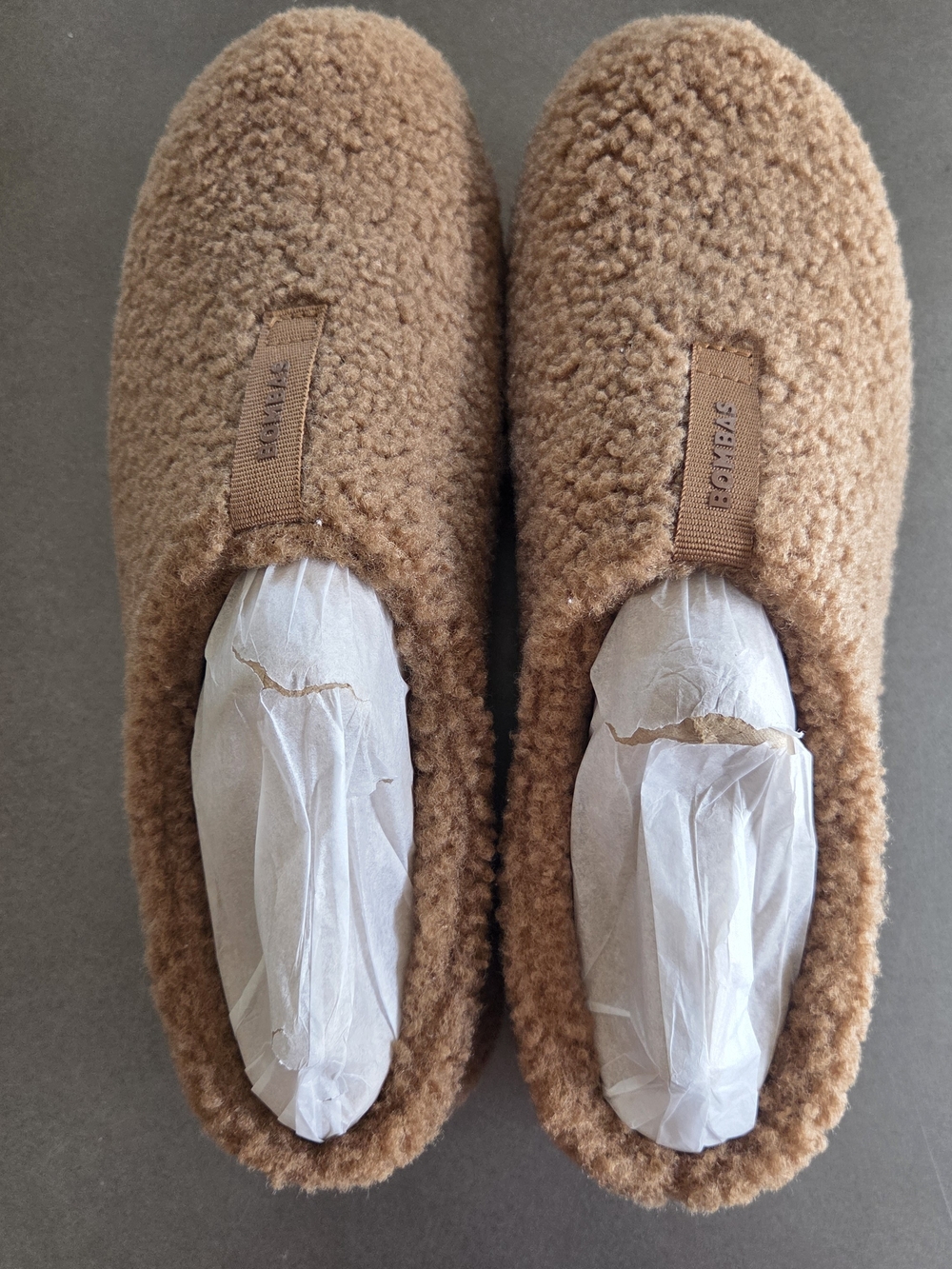 Bombas Women's Sunday Slipper Size 11 NWT With Dusy Bag Dark Camel - Picture 2 of 7